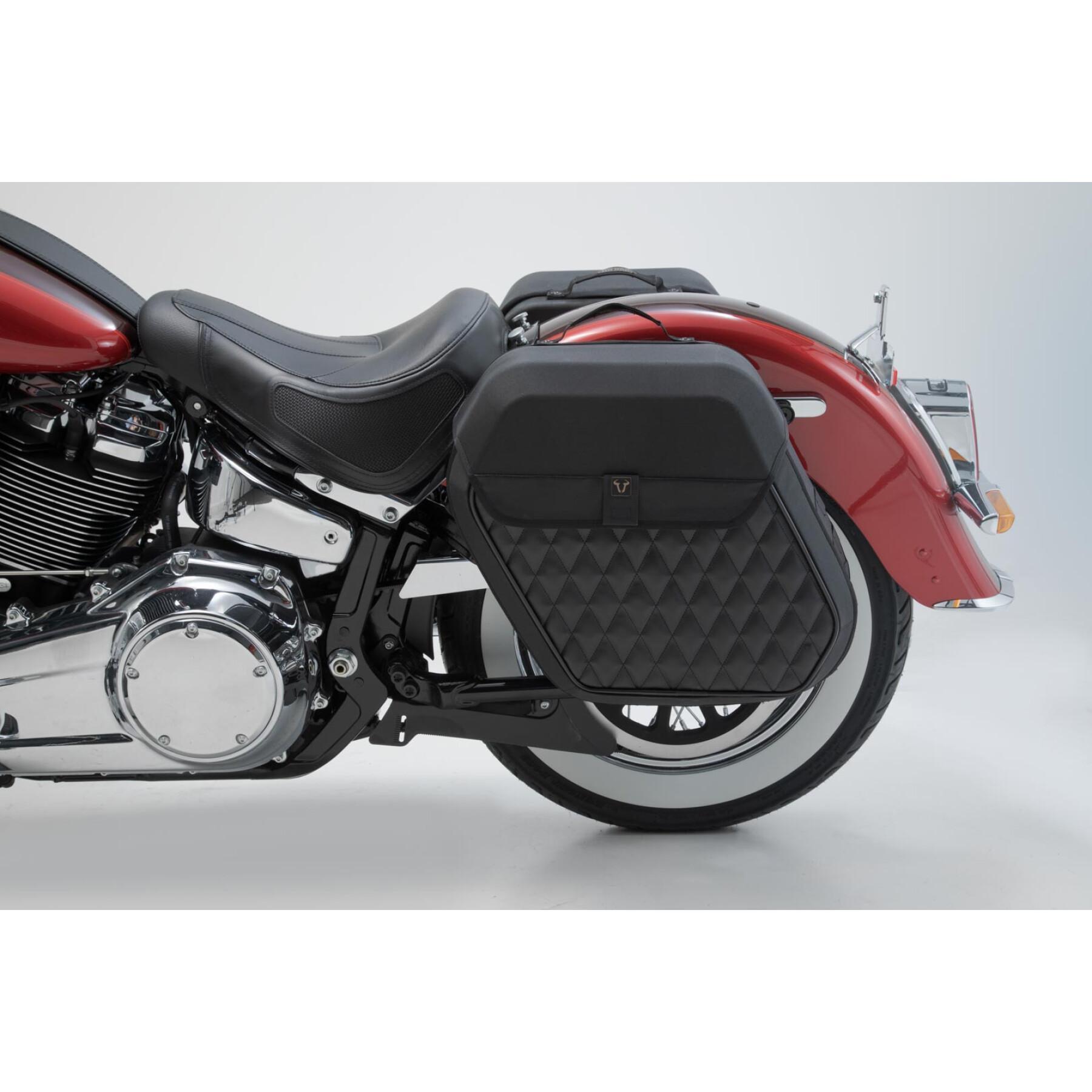 Motorcycle side bag holder slh SW-Motech Harley-Davidson Softail Deluxe (17-).