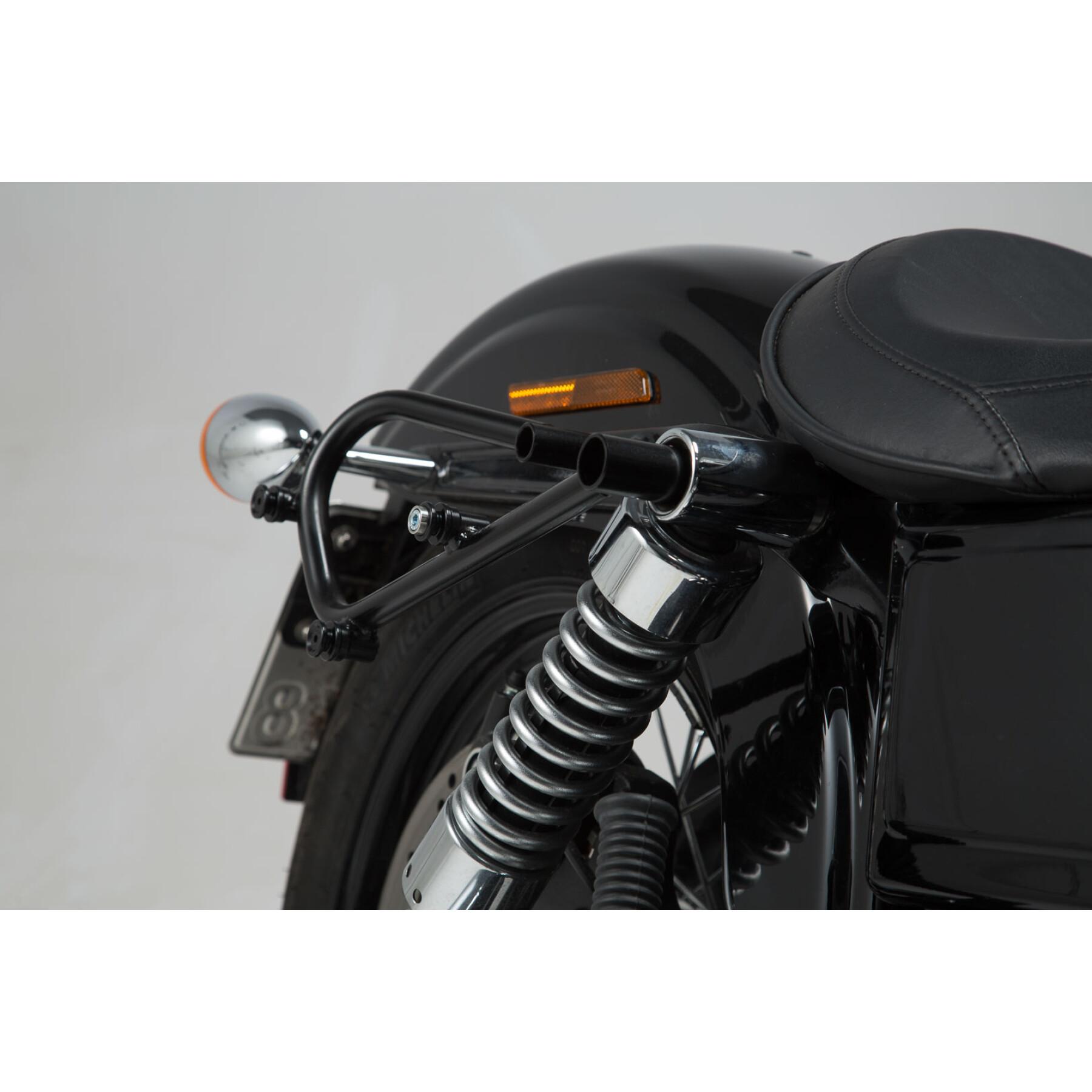 Motorcycle side bag holder slc SW-Motech Harley Dyna modèles (09-17).