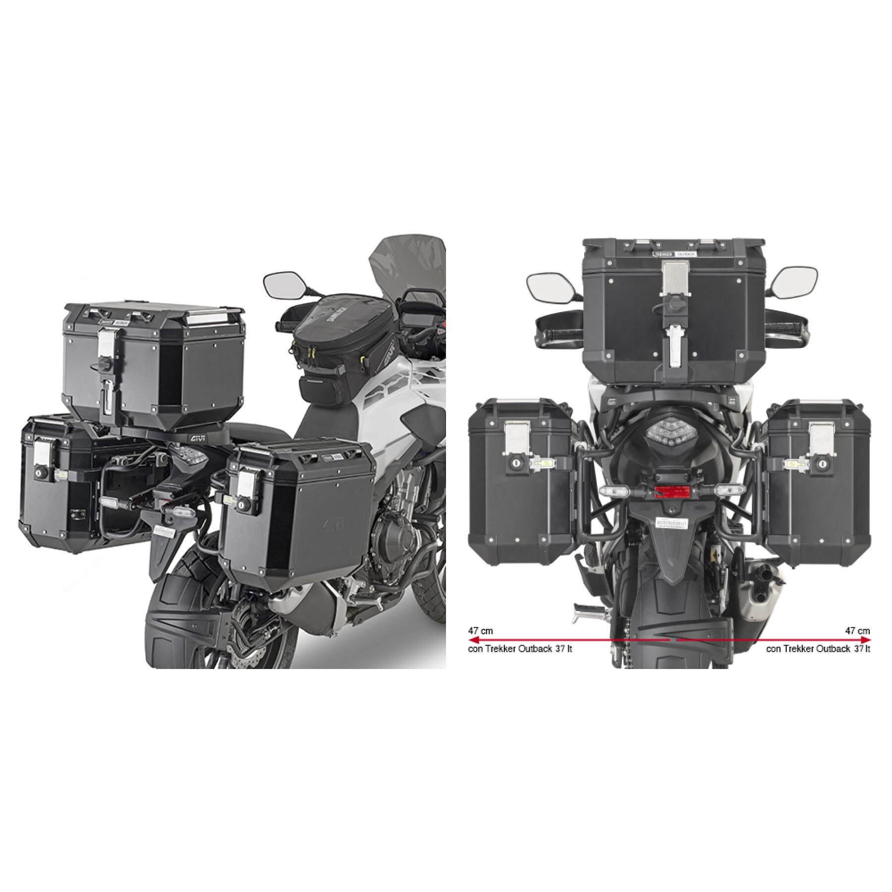 Specific motorcycle side-case support Givi Pl One Monokeycam-Side Honda Cb 500 X (19 À 21)
