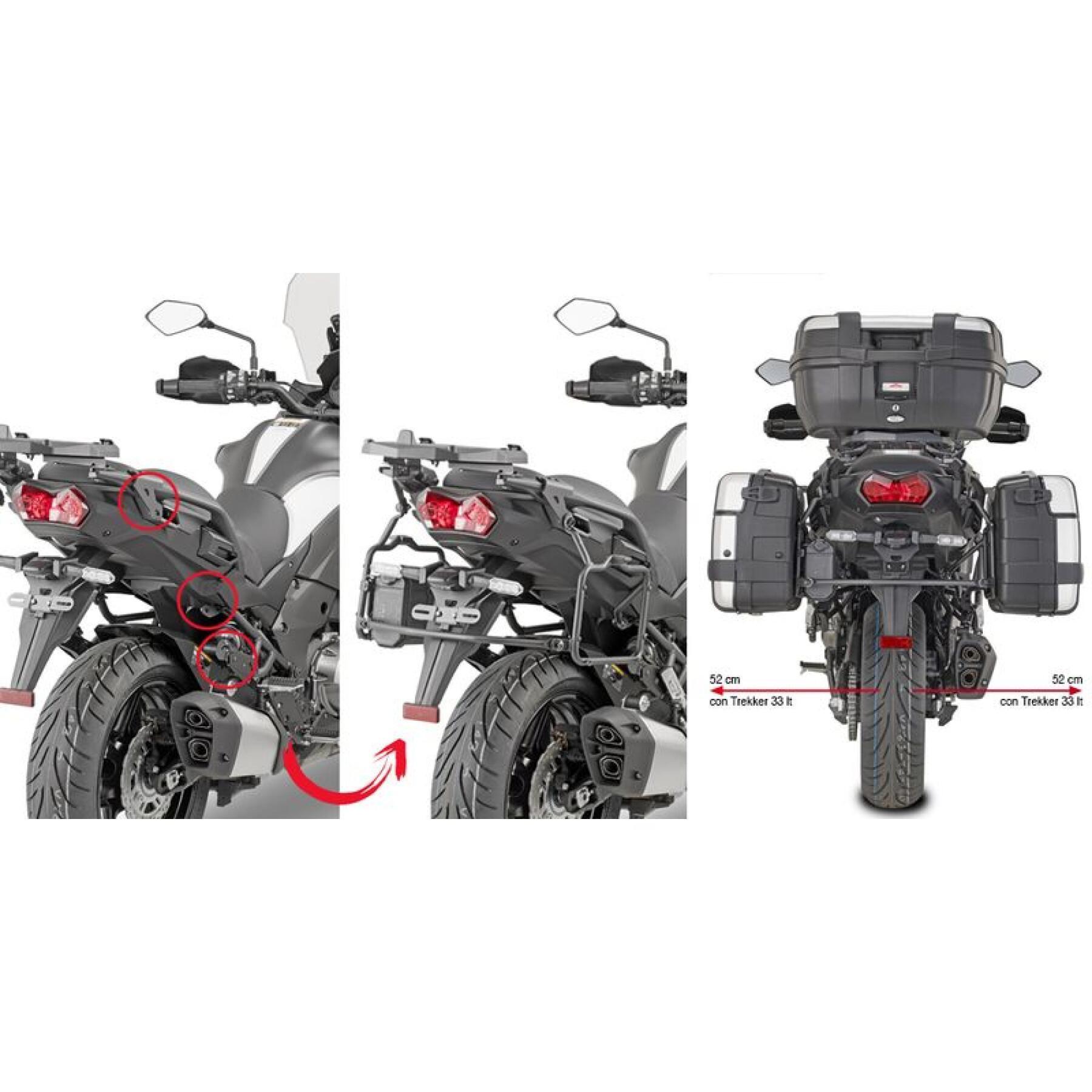 Fast motorcycle side case support Givi Monokey Kawasaki Versys 1000 (19 À 20)