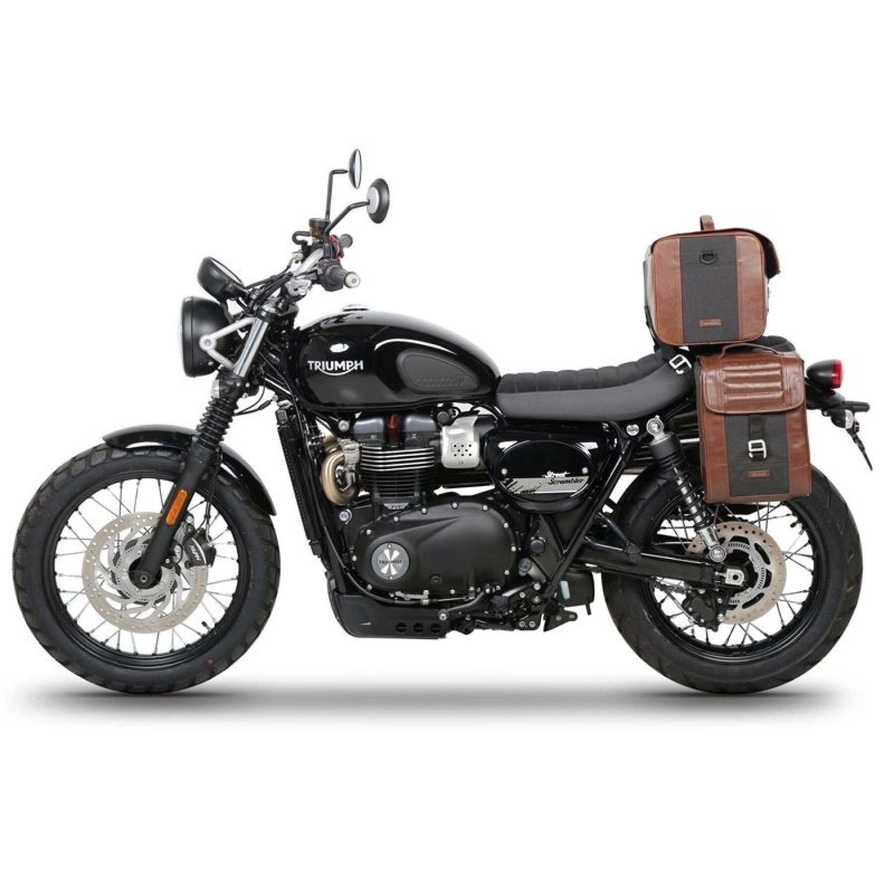 Side bag holder motoshad sr series coffee racer triumph street scrambler 900 (18 to 21)