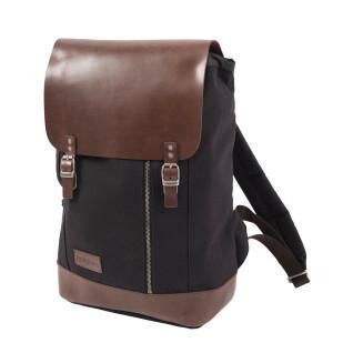 Canvas/leather backpack Helstons