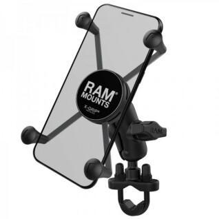 Complete pack of smartphone holder short arm u-shaped fixation on handlebars RAM Mounts X-Grip®
